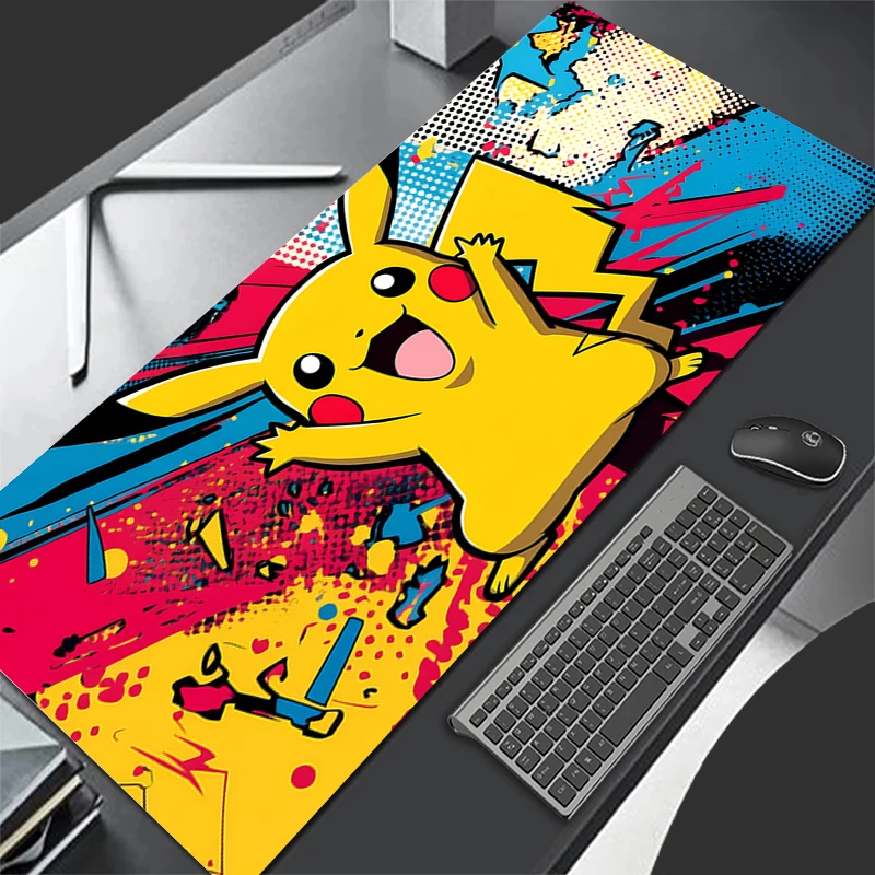 

Коврик для мыши Kawaii игровые аксессуары ПК компьютерная клавиатура геймерский настольный коврик alfombrilla xxl для LOL P-Pokémon P-Pikachu коврик для мыши