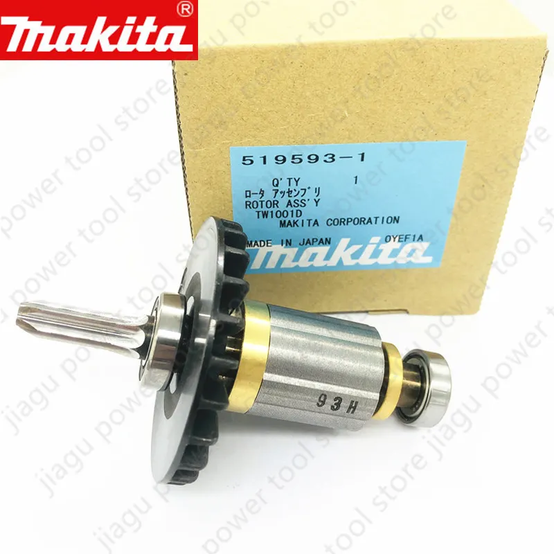 Armature rotor 519593-1 For Makita 519384-0 fits DTW1002z  DTW1001 DTW1002 DTW1001RTJ   XWT07Z XWT07M XWT08Z XWT07Z XWT08T XTW09