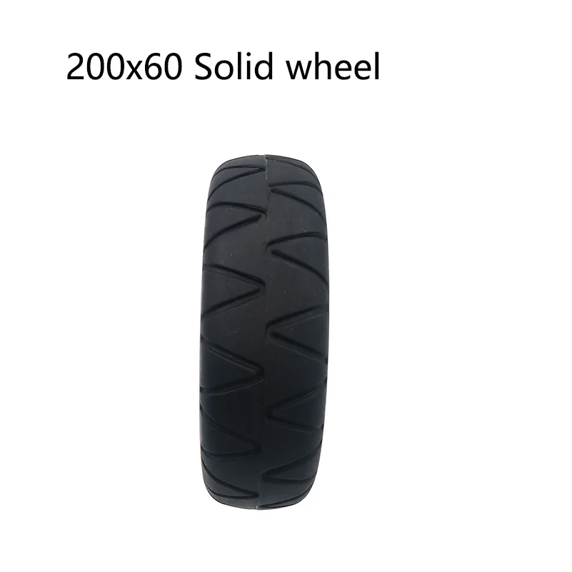 NEW 8 Inch 200x60 Solid Tire, including Bearings hub Wheel,for Older Age Scooter Electric Quad Bike Tire Replacement Parts