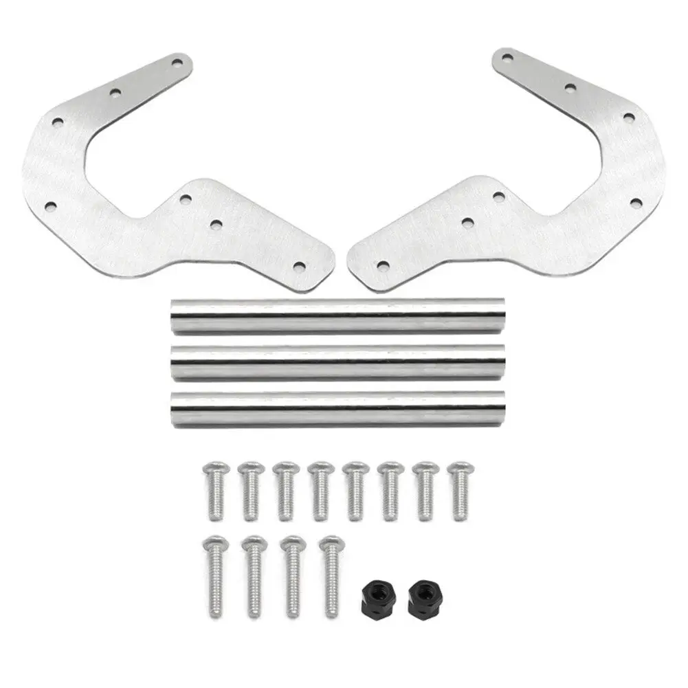 LOSI LMT Stainless Steel Front Anti-collision Bumper For 1/8 1/10 RC Car Bigfoot Off-road 4WD Solid Axle Monster Truck Parts