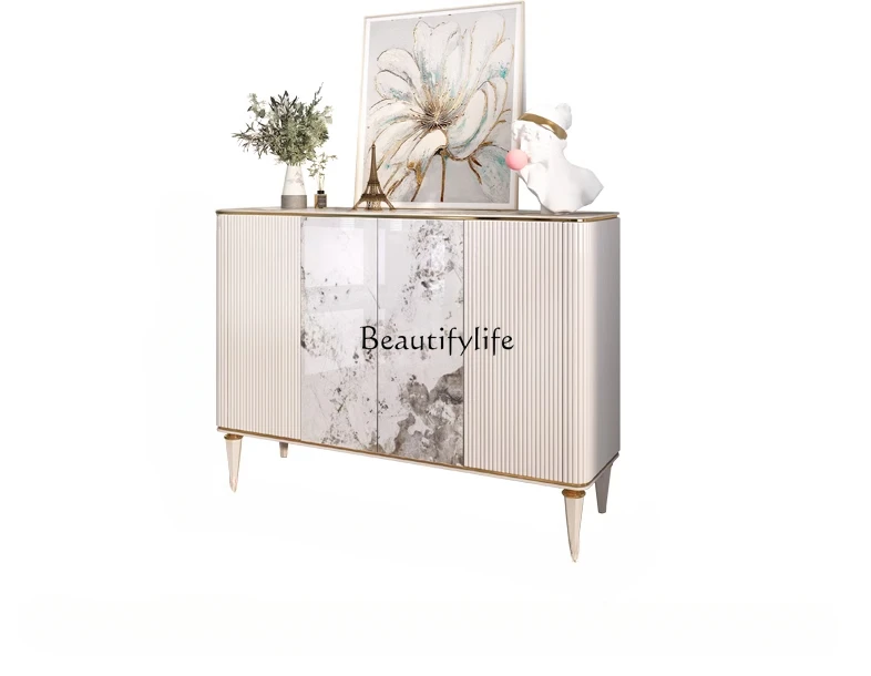 

Light luxury style entry shoe cabinet entrance entrance Italian villa corridor decorative cabinet