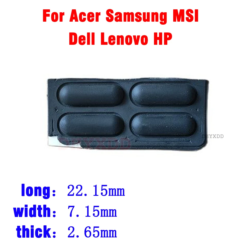 Laptop Rubber Feet 22.15mm For Acer Samsung MSI Dell Lenovo Asus HP Bottom Case Foot Pad DIY Bottom Case Foot Pad Shell Black