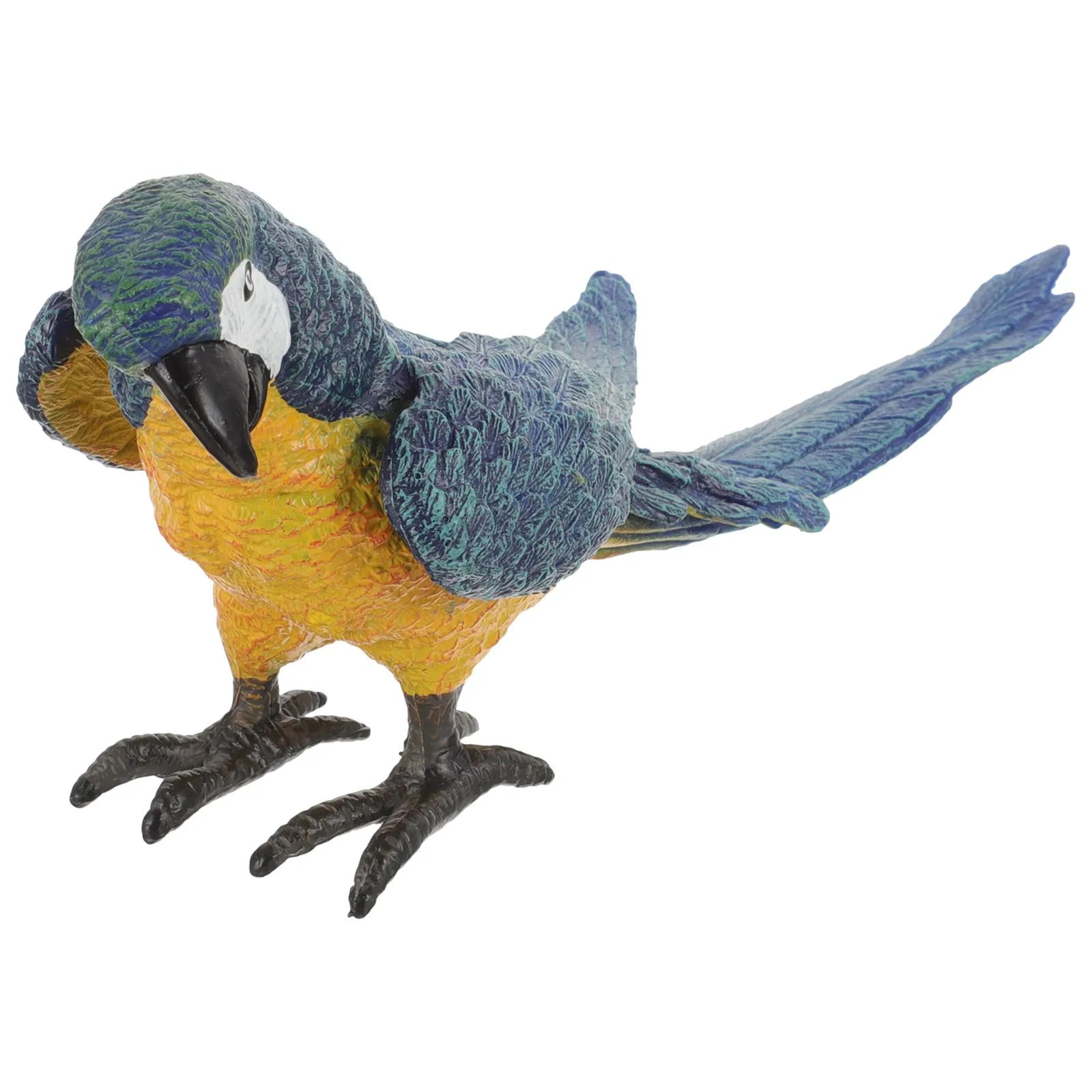 

Realistic Small Parrot Decor for Bookshelf Desk Window Sill Garden Tabletop Indoor Outdoor Display Simulation Bird Decoration