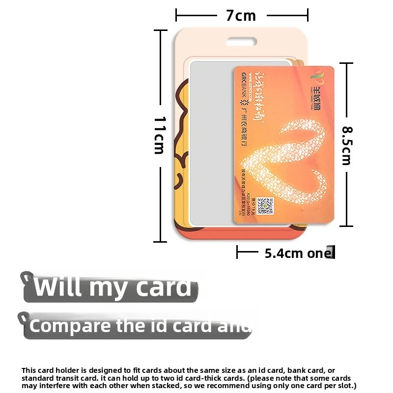 حامل بطاقات ديزني ويني ذا بوه للأطفال الطلاب Kawaii حامل شارة محمول للتحكم في الوصول إلى بطاقة حافلة وجبة الحرم الجامعي #3