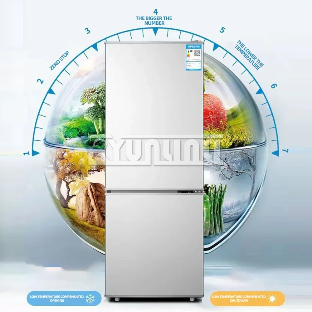 Double-door Cold Storage & Freezing Refrigerator, Householdre Small Frigerator,Beverage Fridge & Cooler