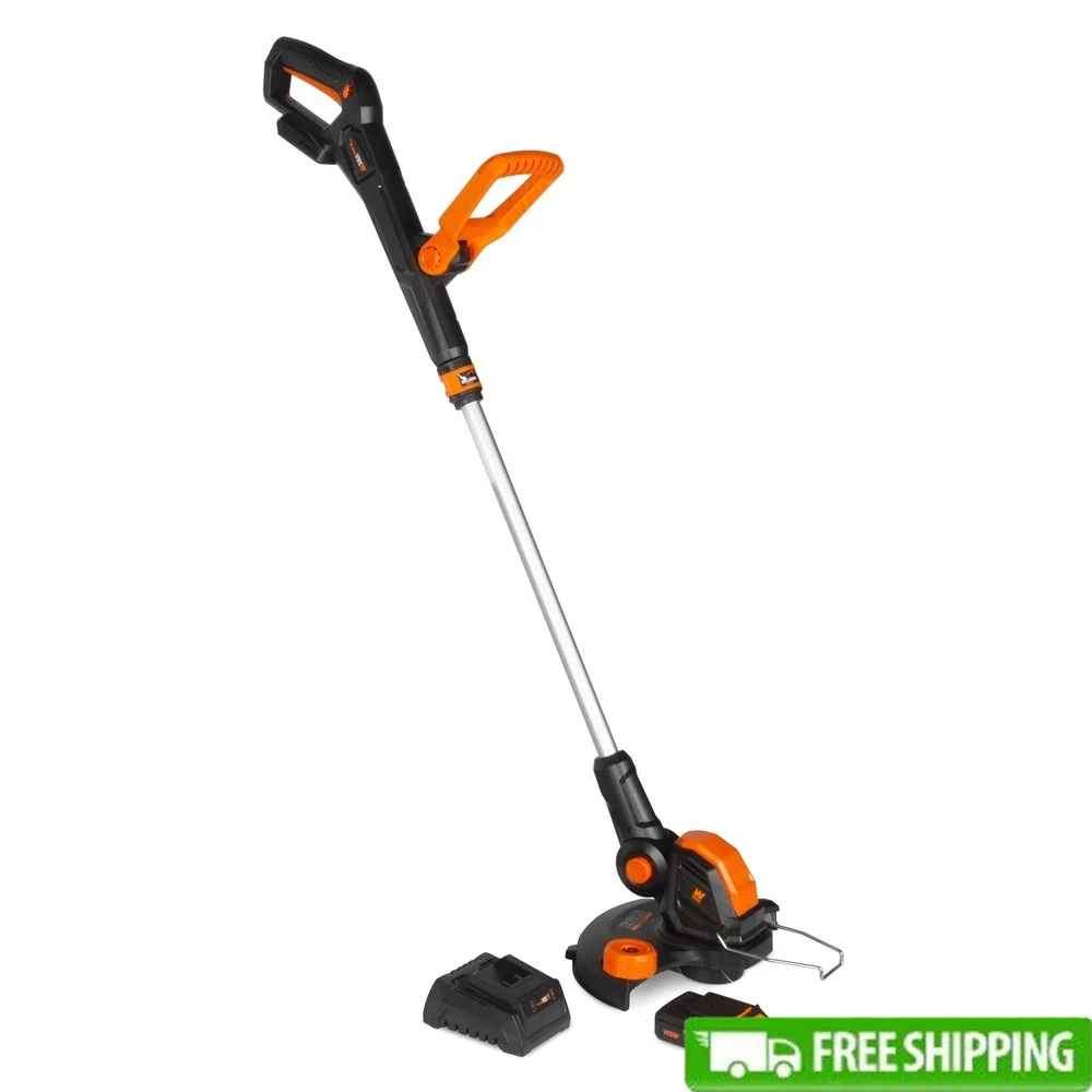 

20V Max Cordless 2-in-1 String Trimmer and Edger with 12-Inch Cutting Diameter 2Ah Battery and Charger