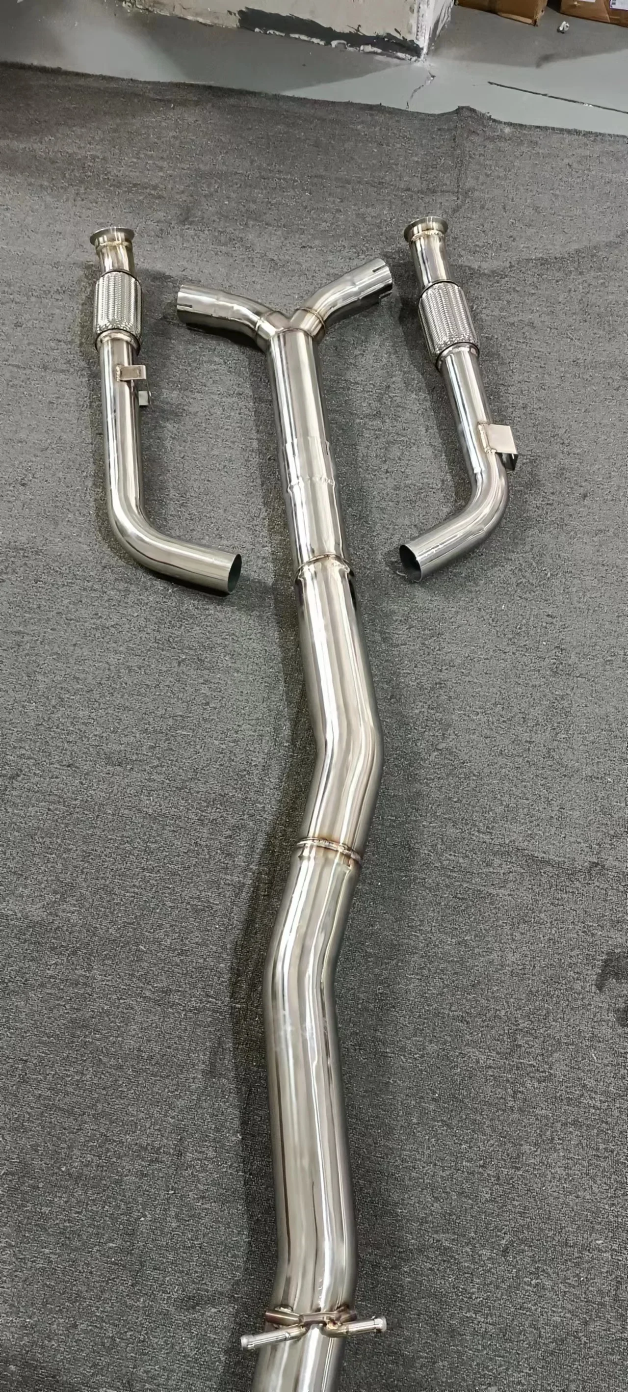 E213 3.0TT M276 Factory OEM Custom Exhaust System 304 Stainless Steel/Titanium Valved Wholesale