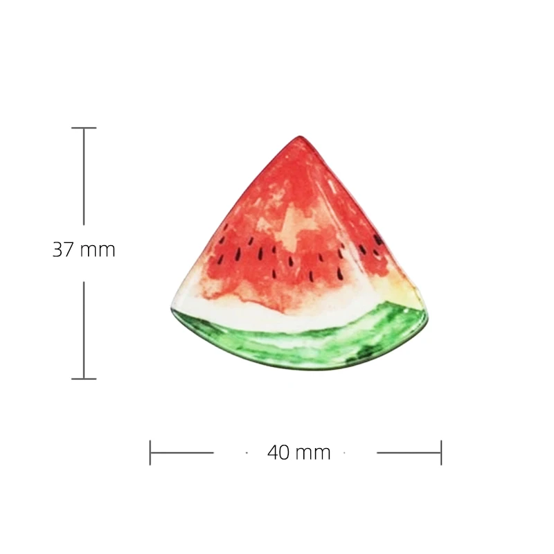 Red Fruit Fridge Magnets Set, Strawberry Watermelon Tomato Pomegranate Acrylic Refrigerator Magnet 4cm, Cute Red Kitchen Decor