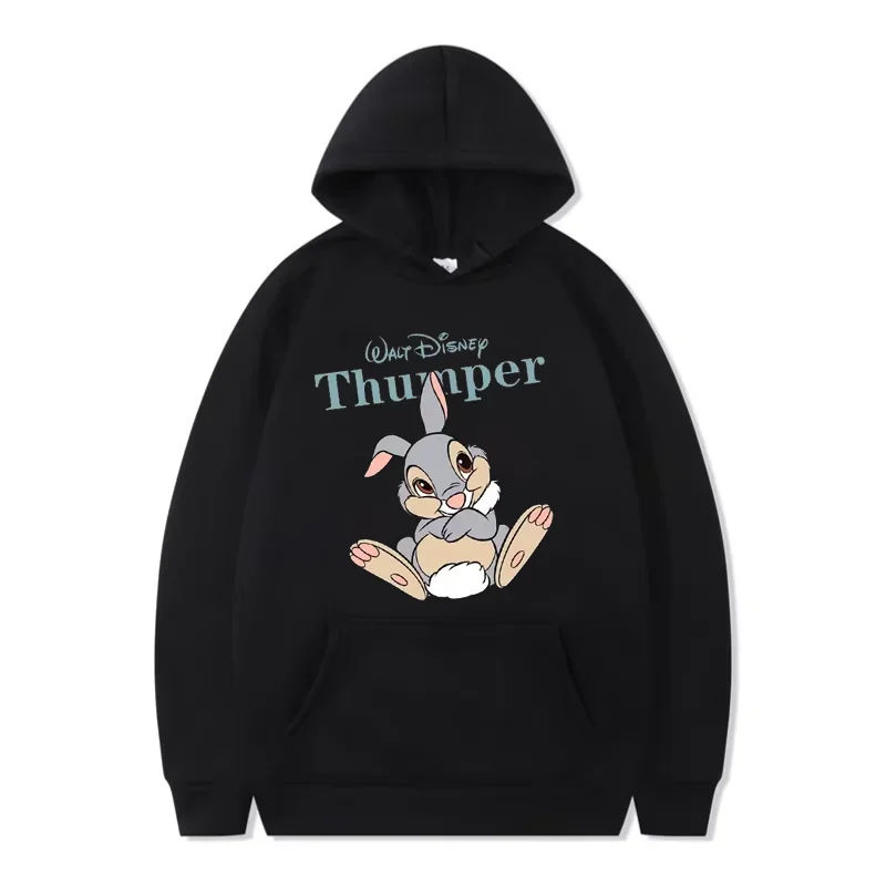 بامبي يطبع الكرتون أغطية رأس مطبوعة كاواي نمط الذكور عادية كم طويل بلوزات الخريف مضحك أنيمي البلوز الملابس