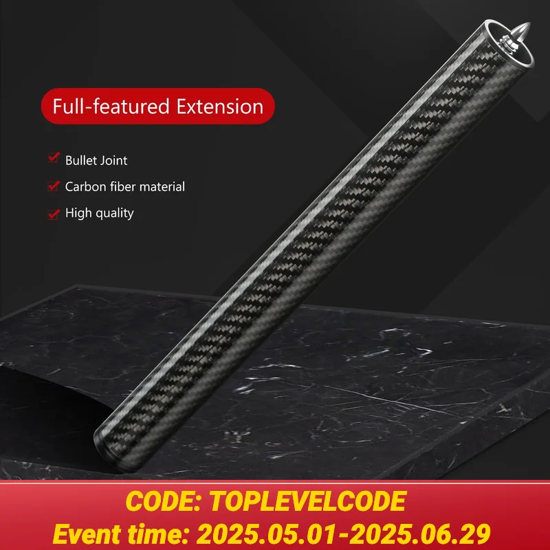 

Billiards Extension 12 inch Carbon Fiber Extendable Extension Billiard Accessories for Mezz Predator KONLLEN ZOKUE Jflowers Cue