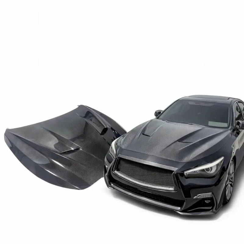 

Vented Carbon Fiber Front Bonnet OEM Fit Auto Exterior Parts