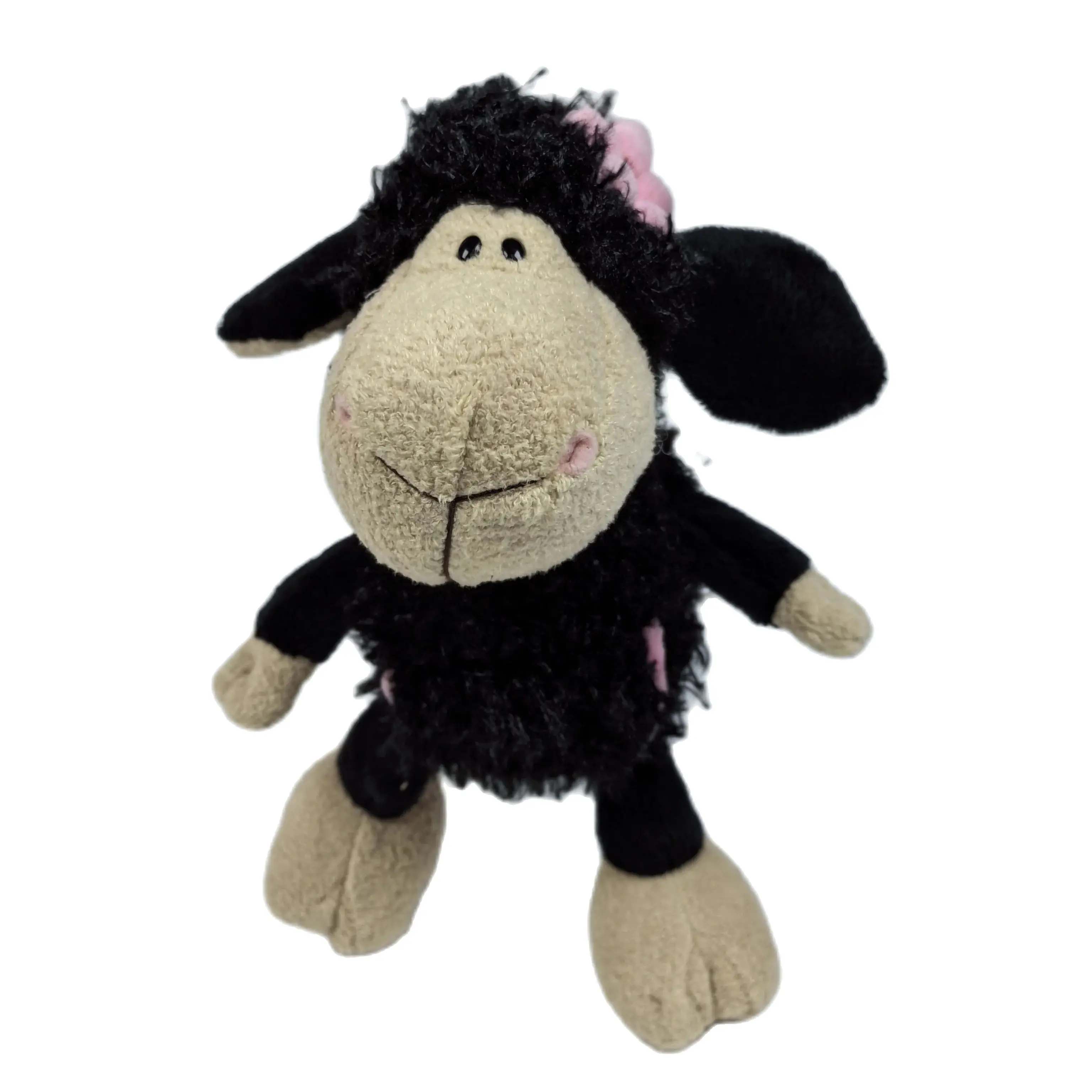 

25cm Cartoon Plush black Sheep Soft Toys Stuffed Animal Sheep Dolls Valentine's Day Christmas Gifts Toy For Children Girl