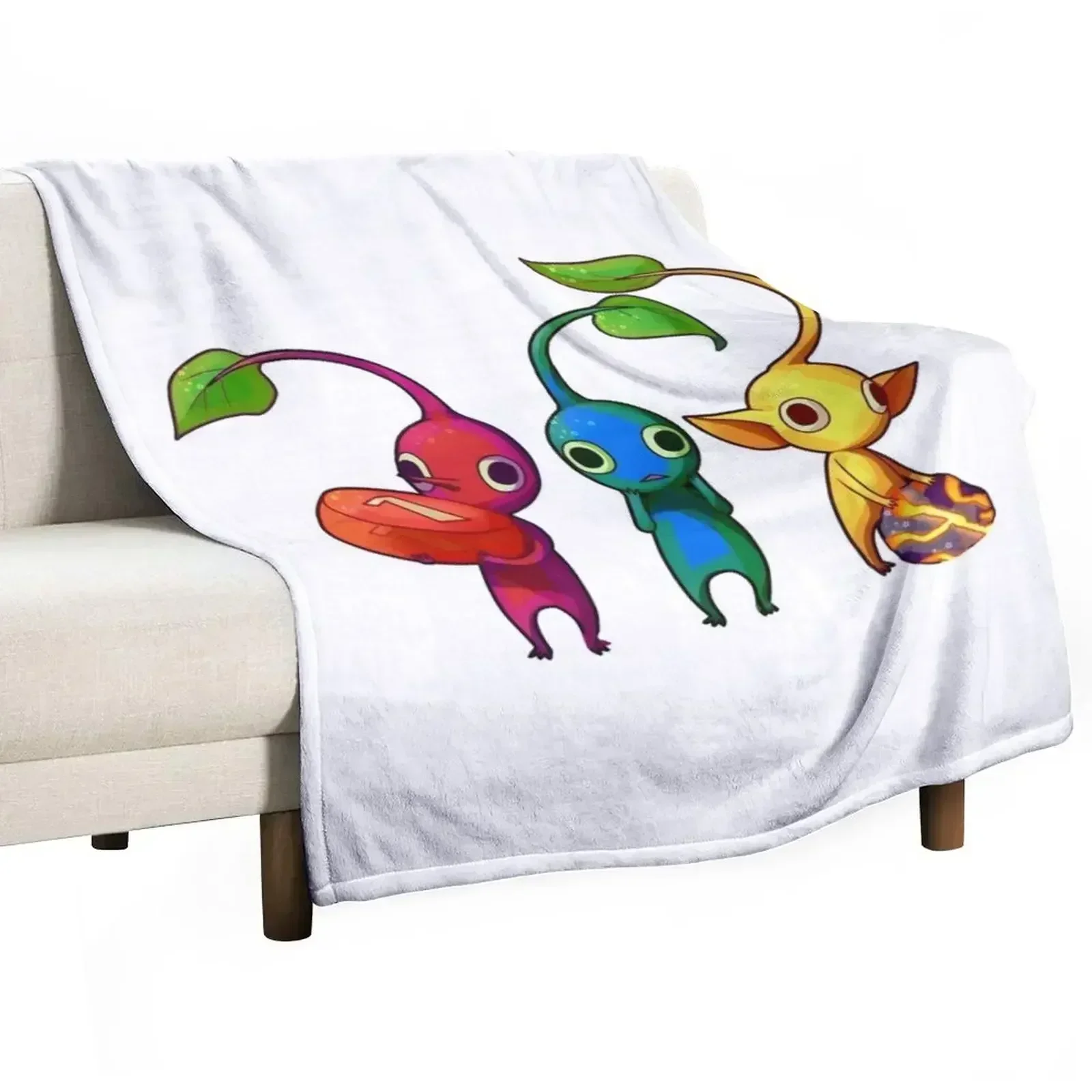 

Pikmin by raisinmuffin. Throw Blanket Plush Fuzzy Cozy Blanket for Couch Sofa