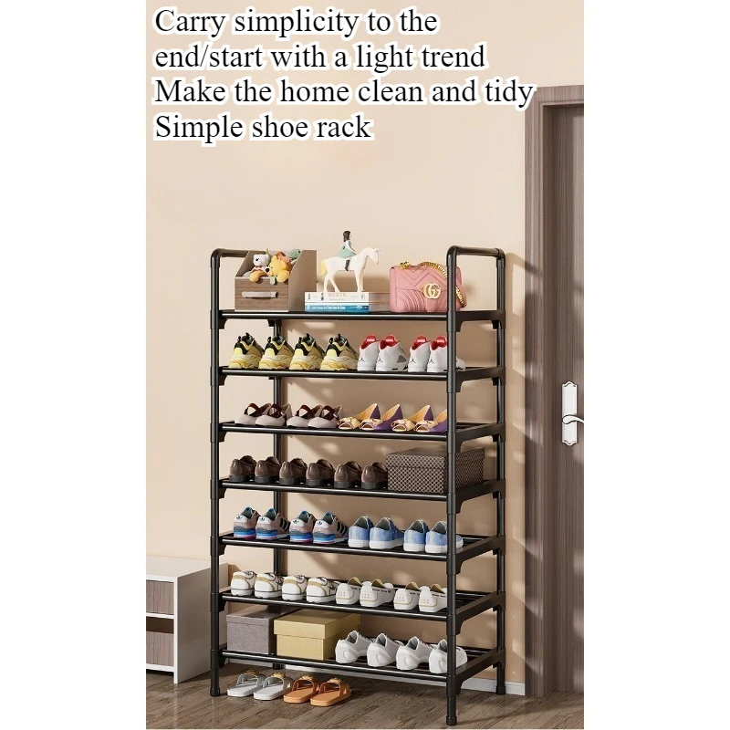 Simple shoe rack household multi-functional multi-storey doorway indoor and outdoor storage rack student dormitory storage rack image 4