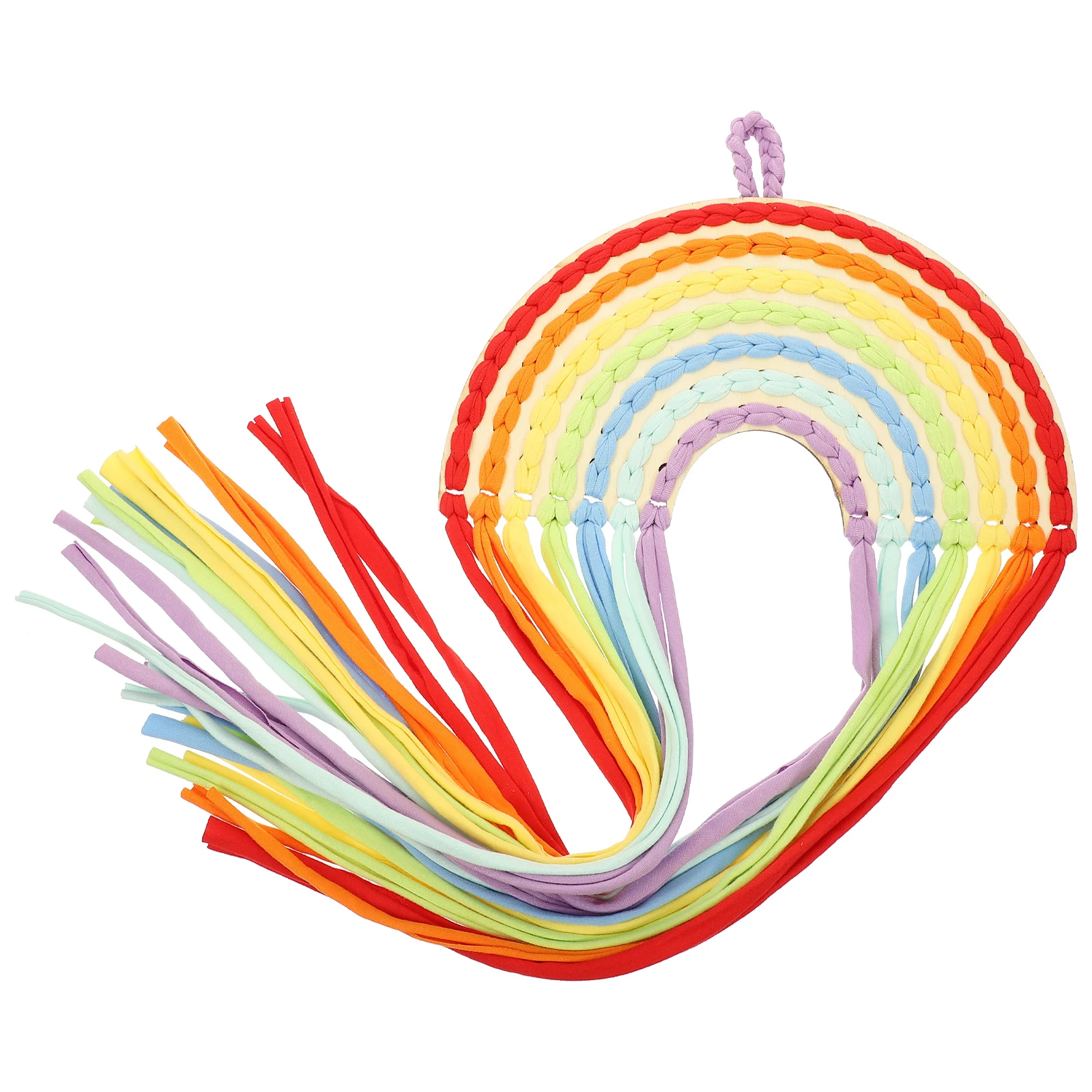 

Rainbow Hair Clip ganizer Cotton Rope Display Hanger Bow Holder for Girls Hair Bows Accessories Bedroom Wall Decor Restroom