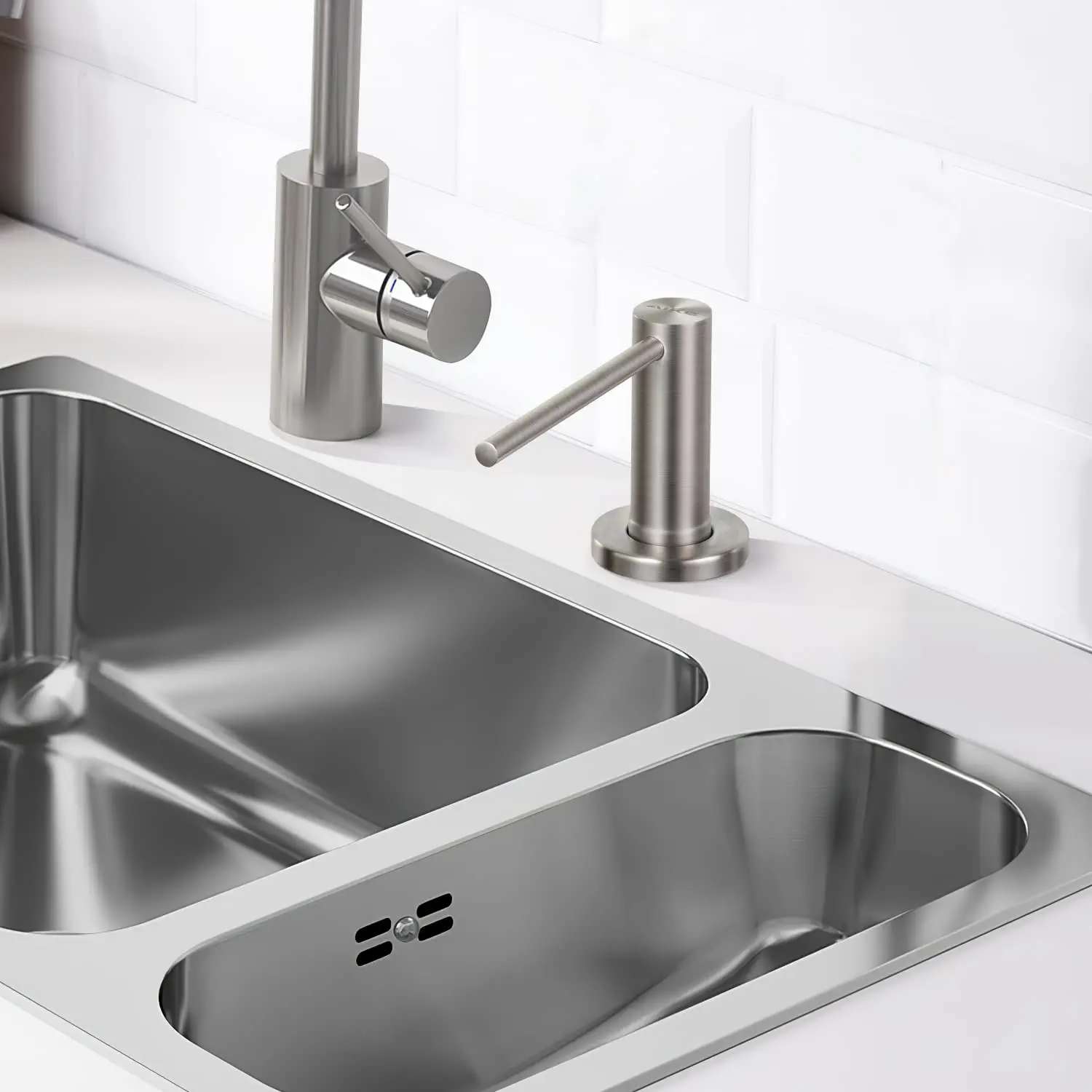 Aike-液体石鹸ディスペンサー,手動ソープディスペンサー,ボトルハンドソープ,キッチン用,500ml