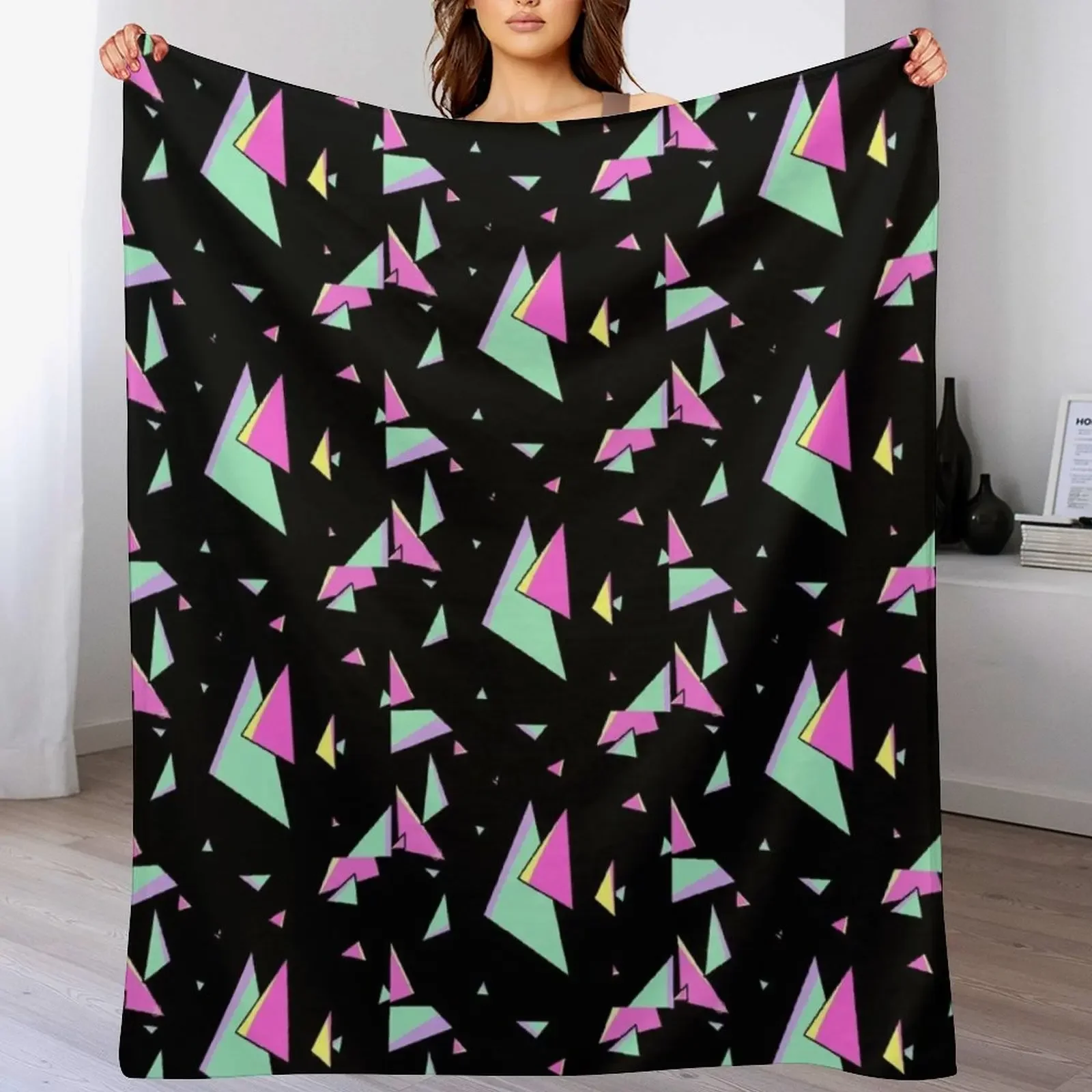 

Promare Triangle Fire Aesthetic Throw Blanket Luxury Designer Luxury Throw halloween Multi-Purpose Blankets