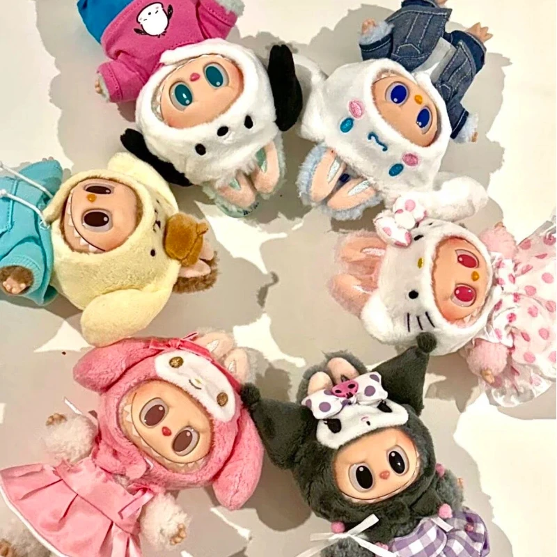 

Genuine New Pop Mart The Monsters Sanrio Characters Series Blind Box Cute Trend Toys Desktop Decoration Mystery Box As Gifts