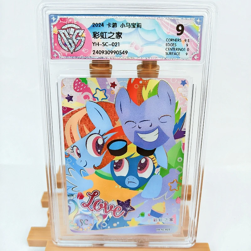 

KAYOU Genuine My Little Pony Card 9 Graded SC CCG Rating Card Rainbow Home Sweetheart Sisters Rare Anime Collection Card Gift