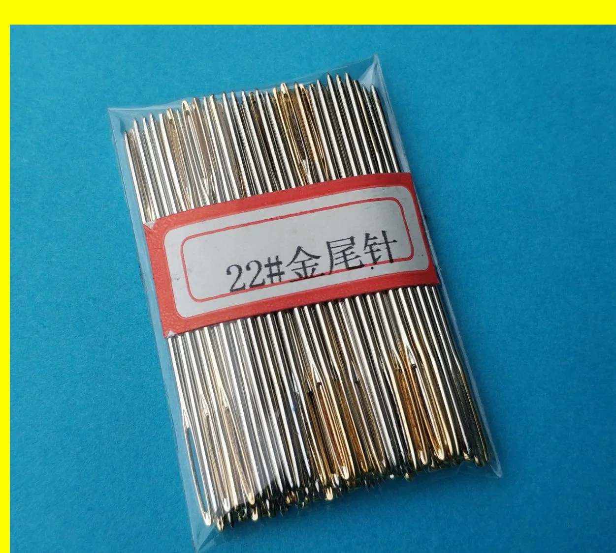 100pcs/Pack Stainless Steel Cross Stitch Sewing Embroidery Needles Blunt End Not Very Sharp Tip Long Eye Needle #22 #24 #26 #28