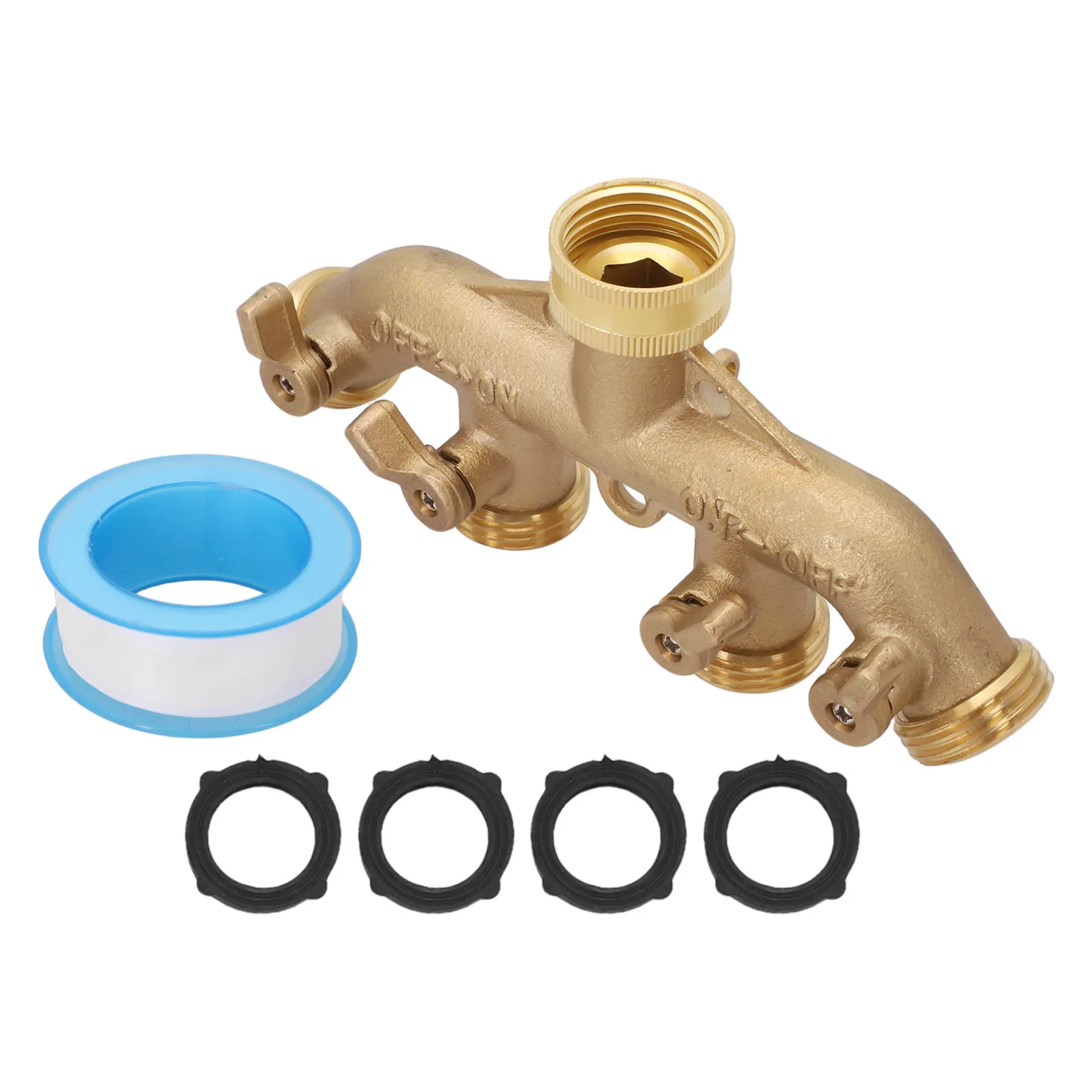 

Heavy Duty Construction Way Garden Hose Splitter All Brass Stainless Heavy Duty Stainless Steel Ball Valve Handles