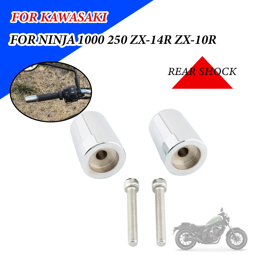 

Motorcycle Handle Bar End Weight Grips Cap For KAWASAKI NINJA 1000 250 250R 400 400R GPZ900R CONCOURS ZRX 1200 1100 ZEPHYR1100