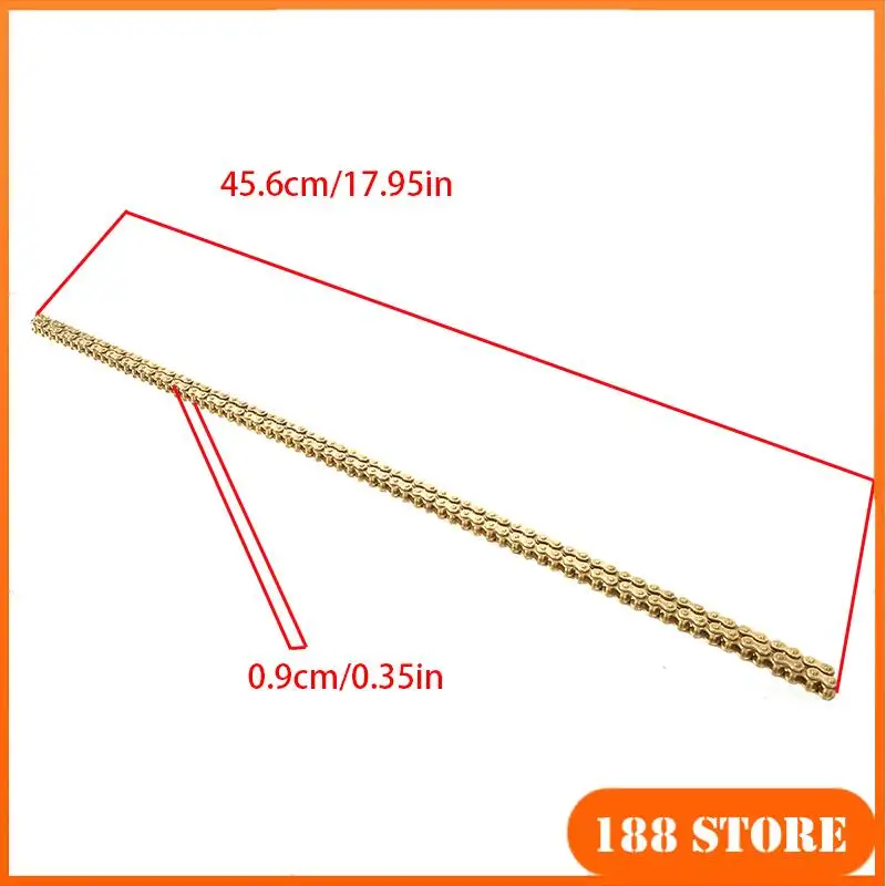 سلسلة مشبك 25H سلسلة ذهبية مشبك 25H 114 سلسلة ذهبية 25H 136 سلسلة سوداء سلسلة من الفولاذ المقاوم للصدأ على الطرق الوعرة دراجة نارية سلسلة مشبك