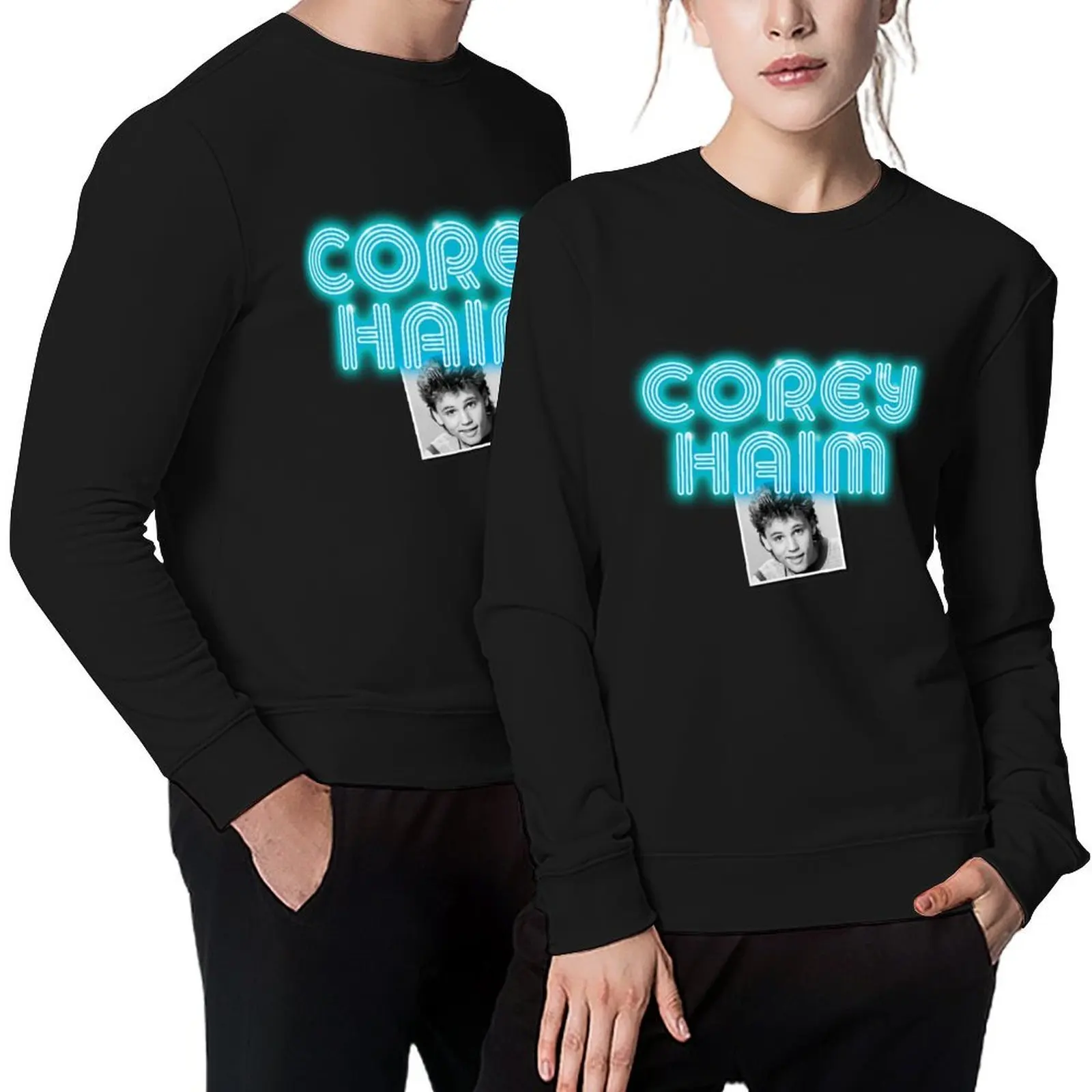 

Corey Haim - Neon Effect Pullover tracksuit men men's sweat-shirt set fashion men japanese style hooded sweatshirts