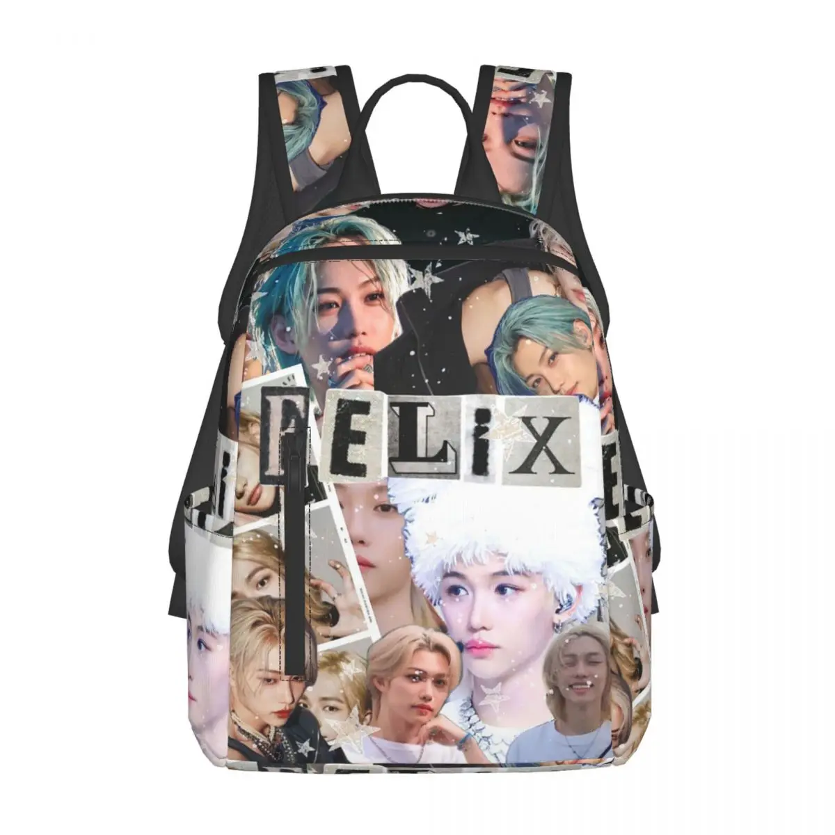 

HyunJin Korean Kpop Singer Backpack Large Capacity Boys Girls BookBag School Bag Shoulder Bags for Men Women