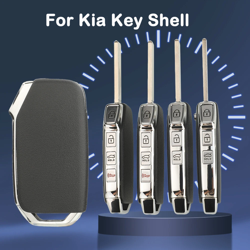 

jingyuqin Remote Car Key Shell For Kia Niro Sportage Sorento Cerato K3 K5 K8 Picanto Seltos Ceed Forte Carnival 2019-2023