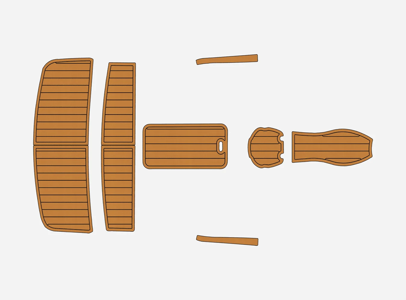 

2016 Stingray 180 RX 1/4" 6mm EVA foam Non-Slip PVC Teak Decking marine Mat seadek aqua carpet Marine Floor