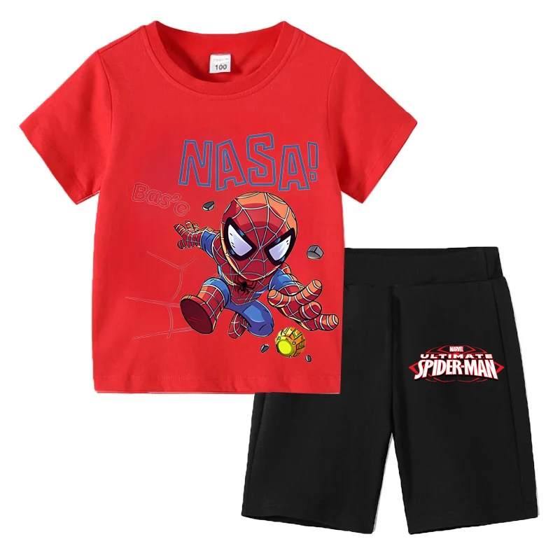 

Disney Boys Short Sleeve Sport Clothes Sets Summer Kids Casual Outfits Breathable Children T Shirt Shorts 2pcs Suit Outdoor