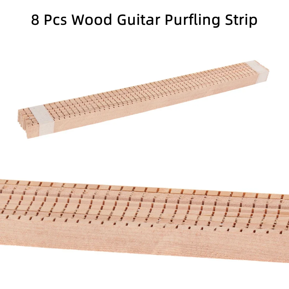 

8Pcs Guitar Strips Luthier Purfling Binding Marquetry Inlay Wood DIY Guitars Decorative Accessories 360x17x4mm Inlay Strip