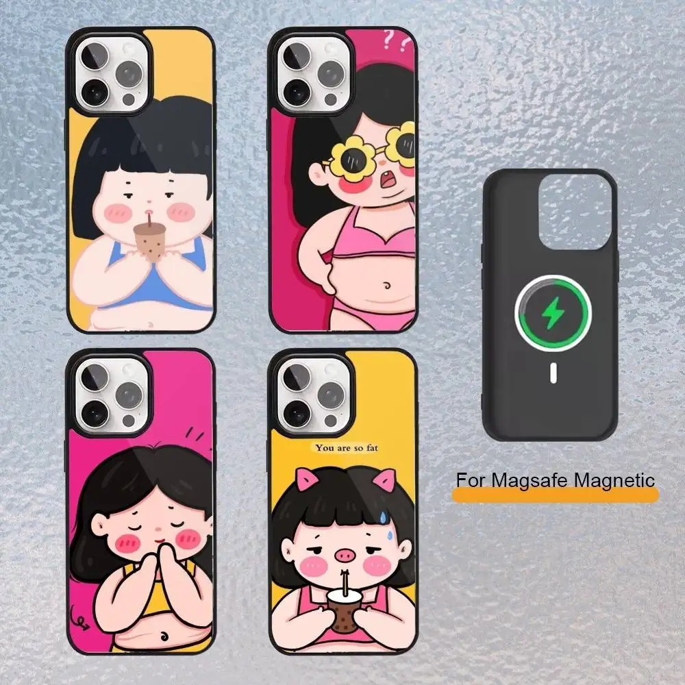 

Cute Njoy Obs Phone Case for iPhone 17,16,15,14,13,12,11 Plus,Pro Max Magnetic Wireless Charging Cover