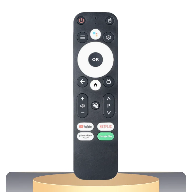 Brand New Replacement Voice Remote Control for MECOOL KM2 Plus ONN Android 4K Ultra HD TV Box, Bluetooth Voice Remote, Black