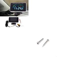 Vehicle Car Water Temperature Gauge Thermometer Voltmeter 2in1 for Car Motorcycle