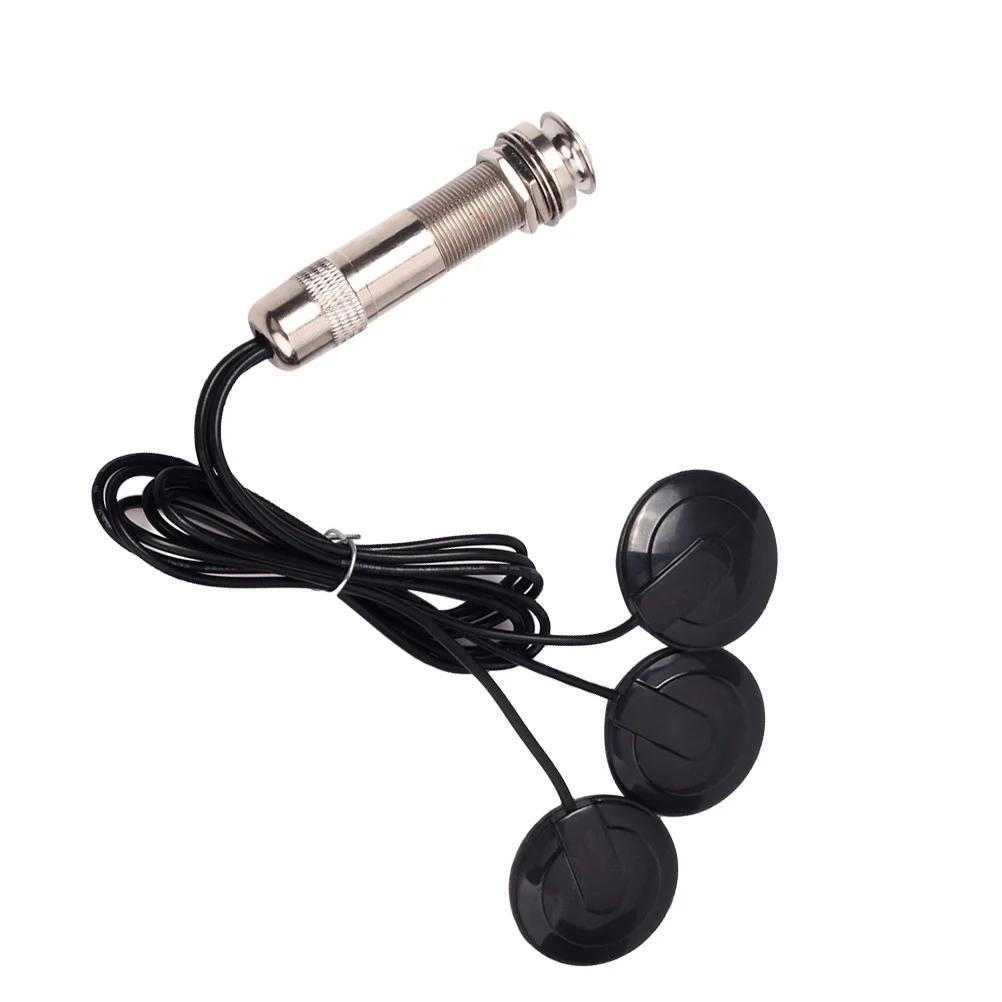 

Black 3 Sensor Transducer Piezo Pickup for Acoustic Guitar Simple Installation No Need to Install Use Immediately Gmb610