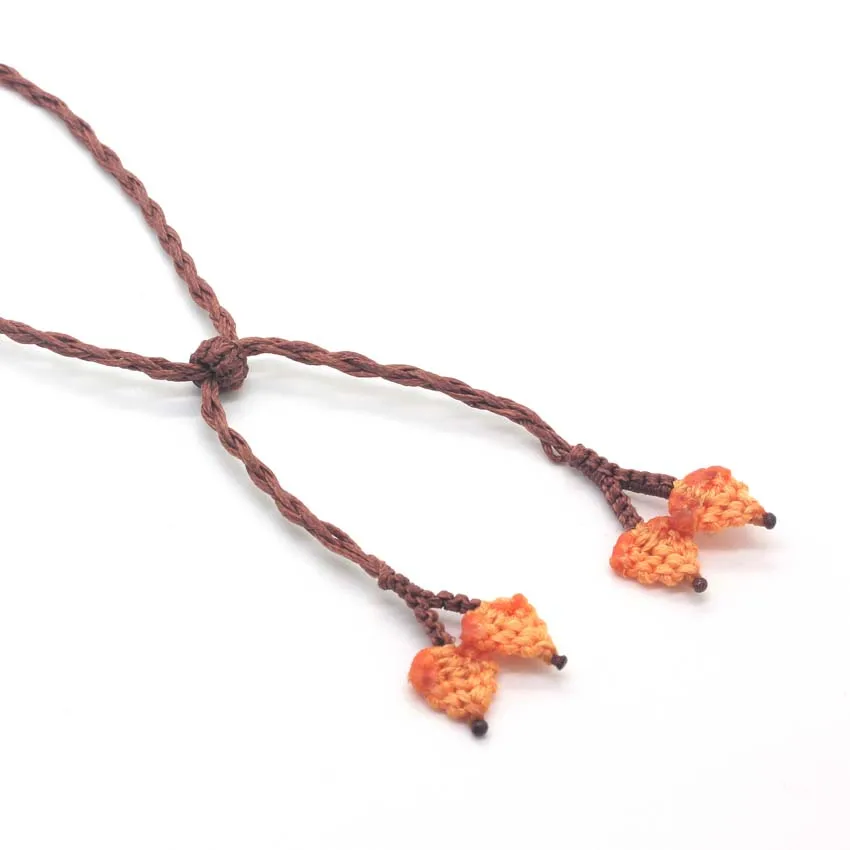 Handmade Rope Wrapped Braided Macrame Natural Rose Crystal Quartz Cabochon Stone Pendant Necklace Tree Summer Gift Jewelry