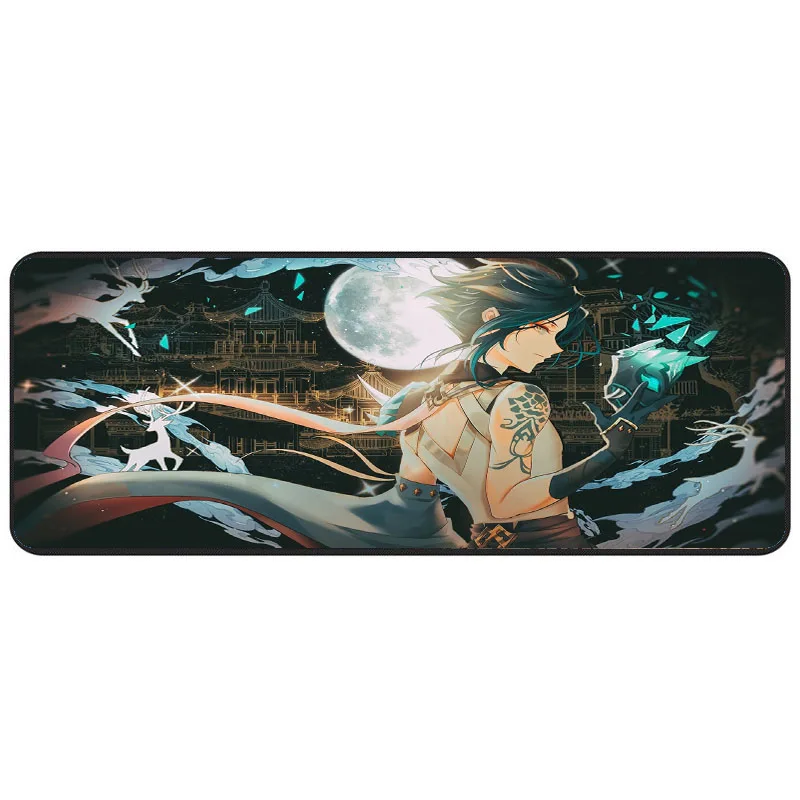 MRGLZY-Genshin Impact XIAO Mouse Pad para Jogos de Computador, Tapete de Mesa Grande, MousePads, Acessórios Periféricos, XXL, 900x 400mm