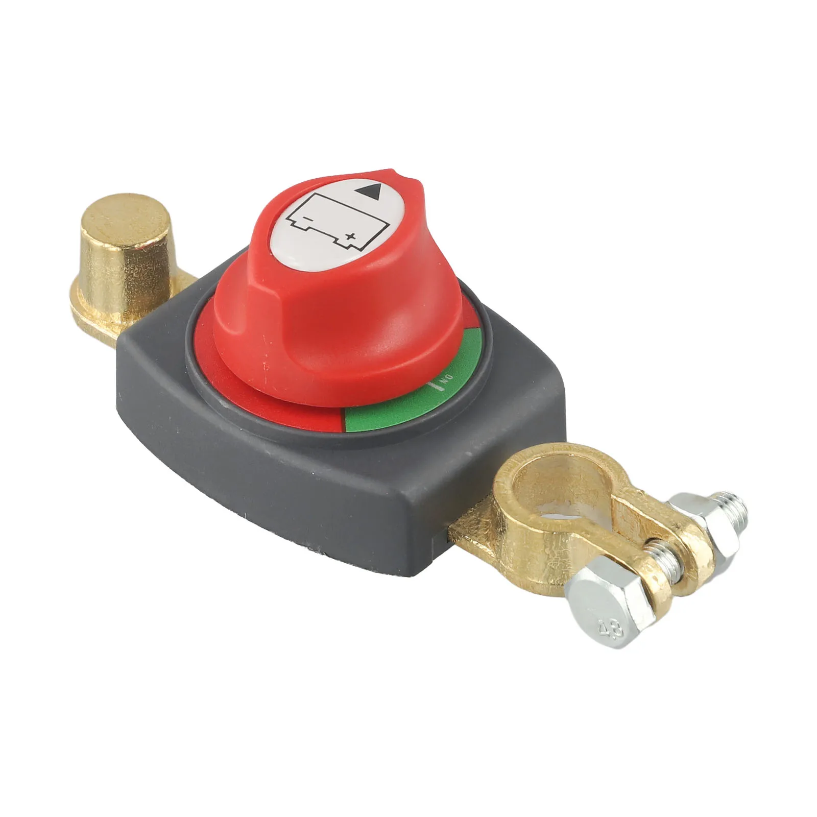 Battery Disconnect Switch 12-48V 275A Negative Brass Battery Switch Power Off Conversion Extension Electrical Switches Accessori