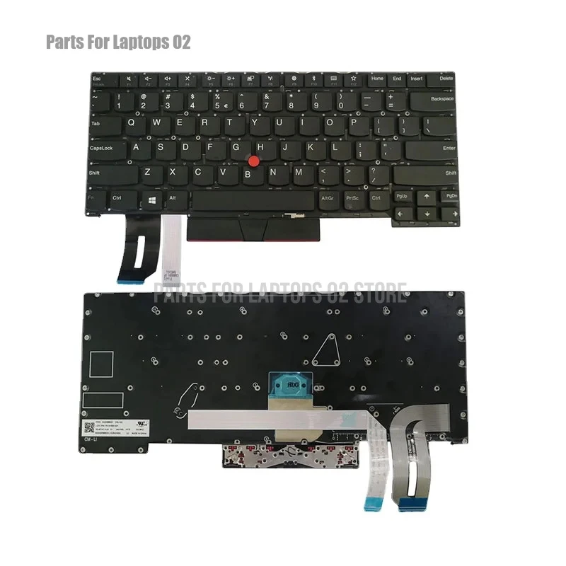Pp Replacement US Keyboard for Lenovo ThinkPad T490S T495S T14S P1 X1 Extreme Gen1 Gen2 Laptop No Frame