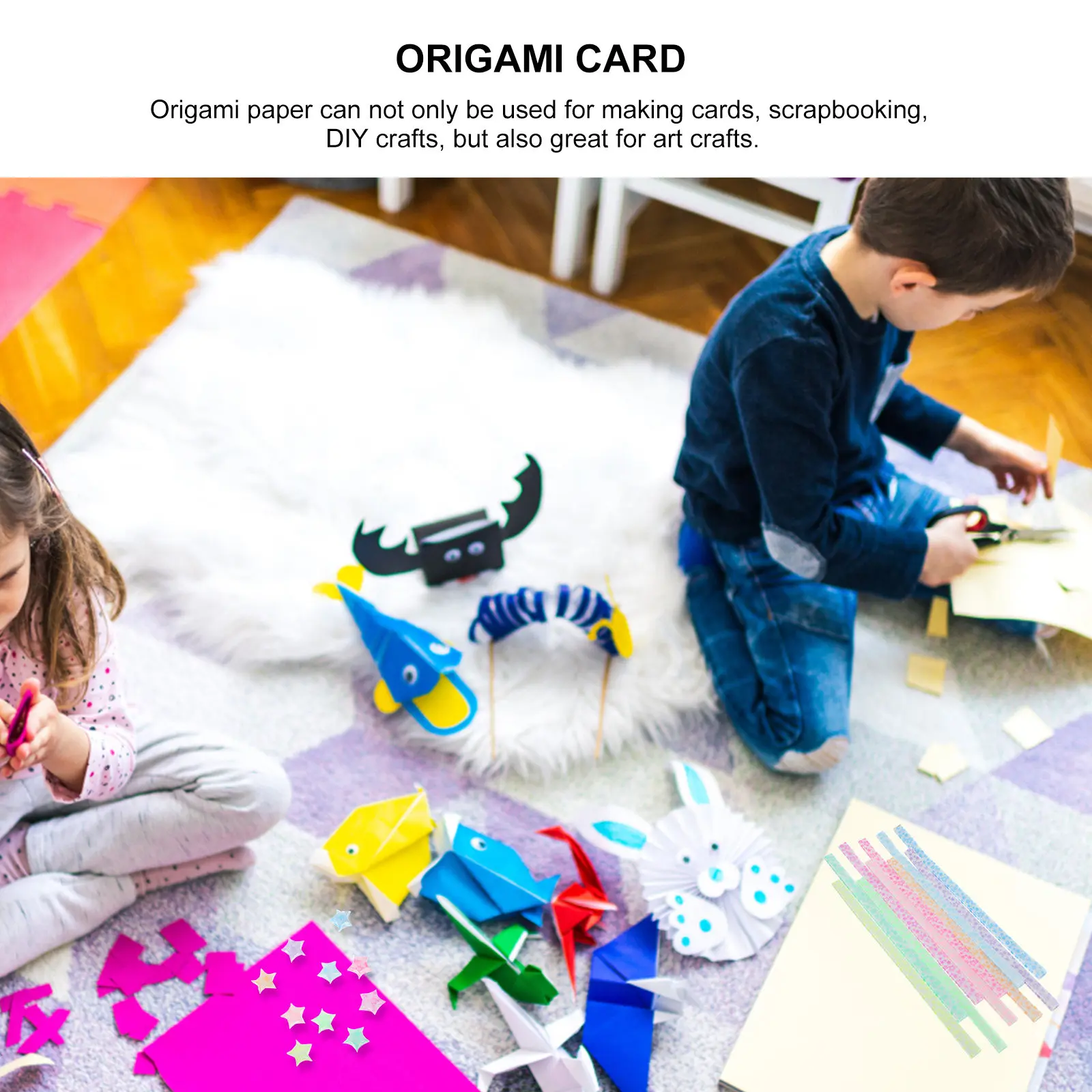 

840Pcs Glow in The Dark Origami Paper Square Craft Sheets for DIY Stars Scrapbooking Handicrafts Decorative Art Activities