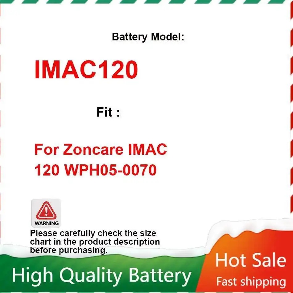 

IMAC120 4400Mah Replaceable Electrocardiograph Battery For Zoncare Imac 120 WPH05-0070