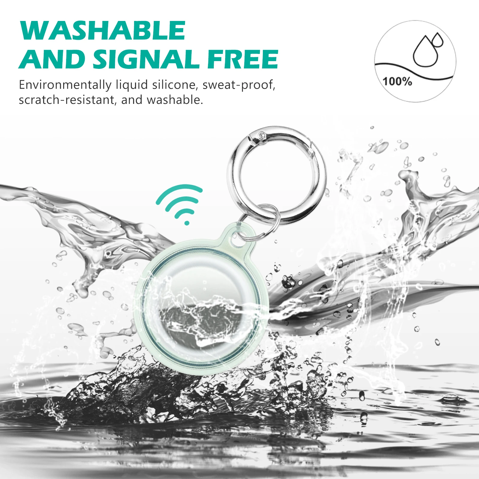 

1 pc Smooth Tpu Cover Washable Reusable All- Portable Fashionable Box