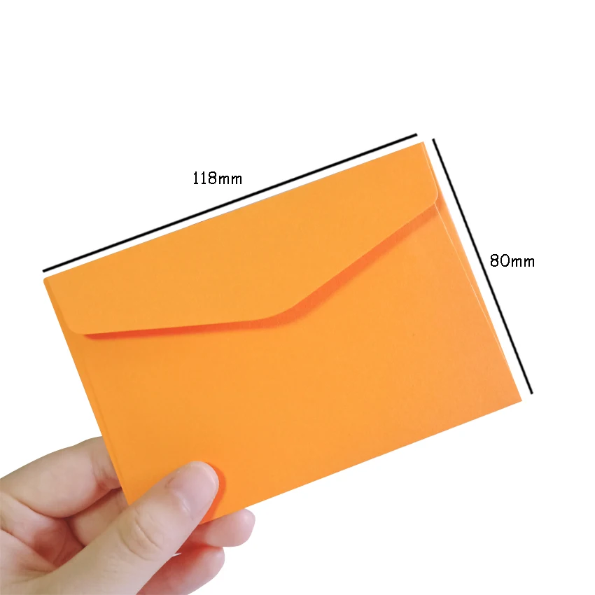 20 pçs/lote doces cor mini envelopes diy multifunções papel kraft convites envelopes cartão de presente