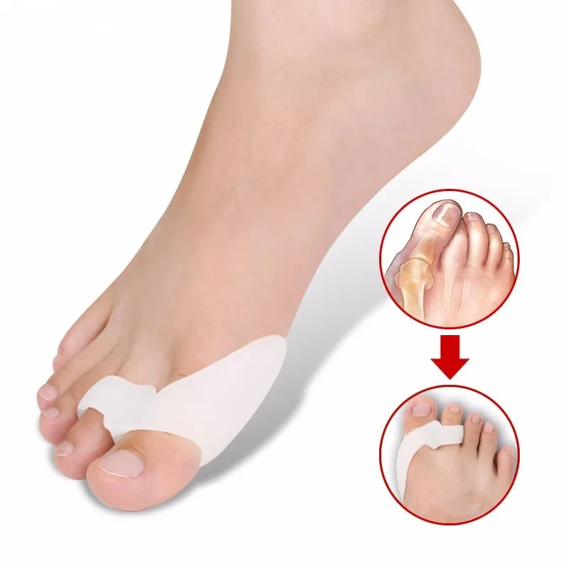 Silicone Orthopedic Hallux Valgus Correction Toe Separator Gel Insole Foot Pad