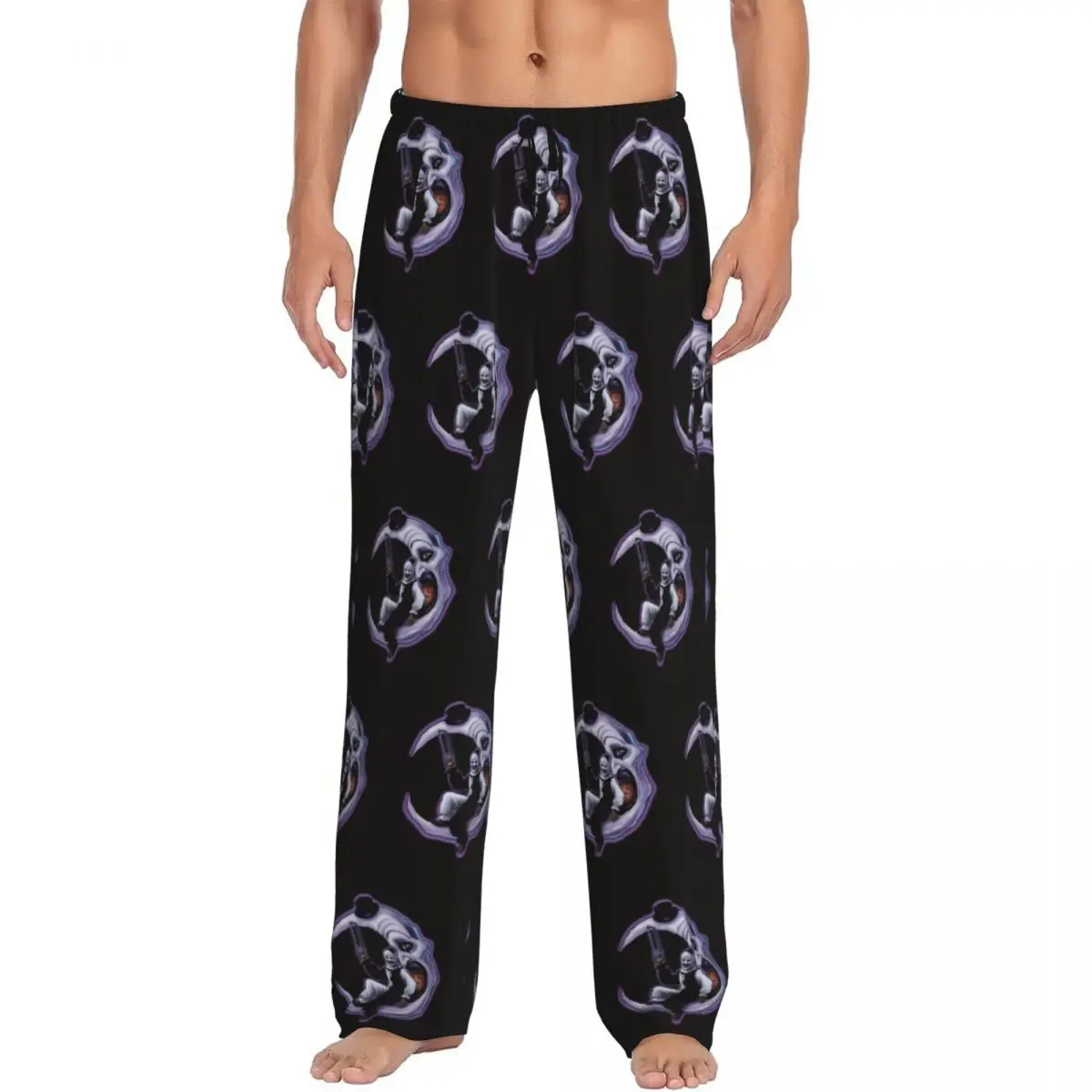

Custom Print T-Terrifiers Pajama Pants Men's Halloween Horror Movie Sleep Sleepwear Bottoms with Pockets