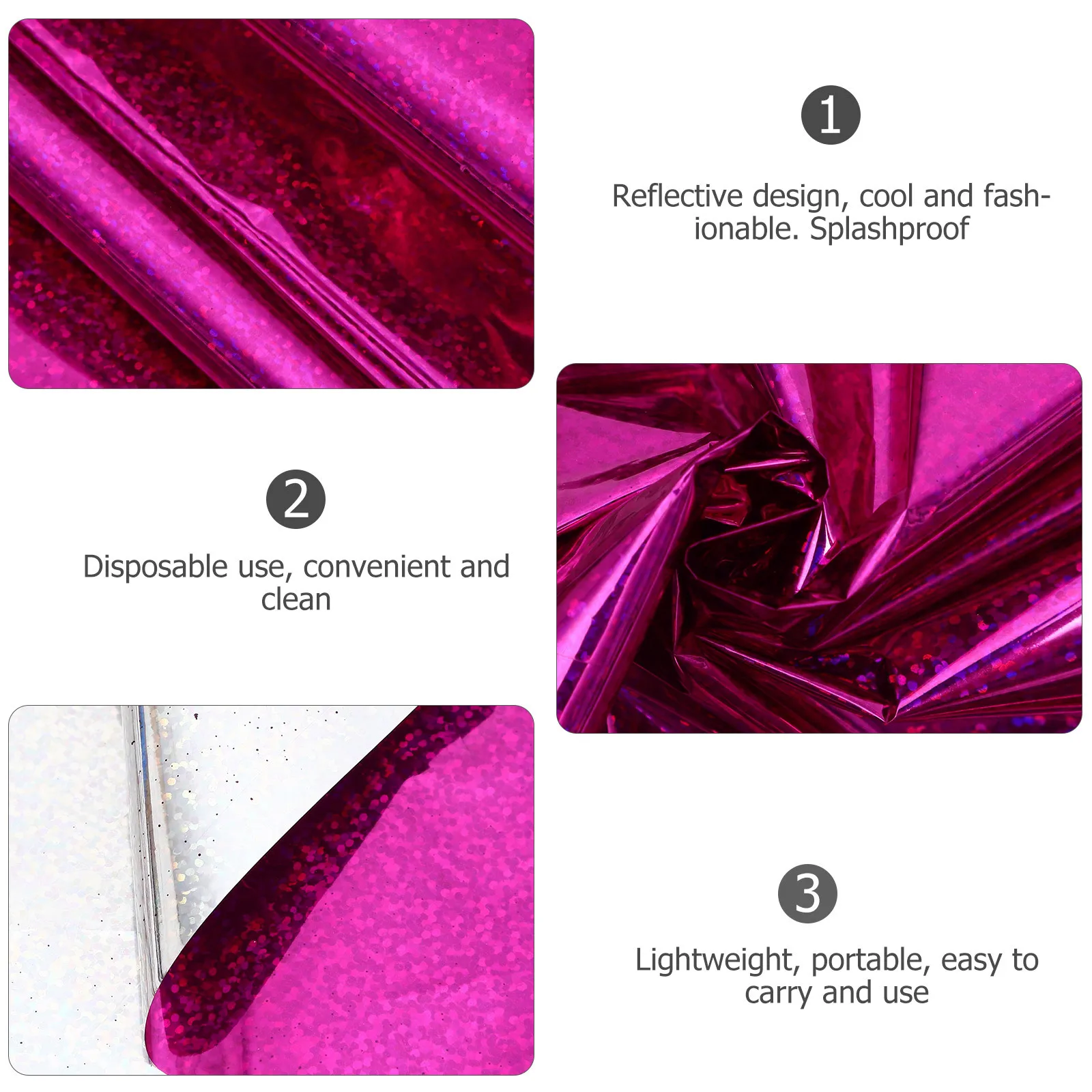 

3pcs Plastic Cloth Disposable Splashproof Kitchen Table Runner For Birthday Wedding Party Buffet Picnic Camping Lightweight Oil