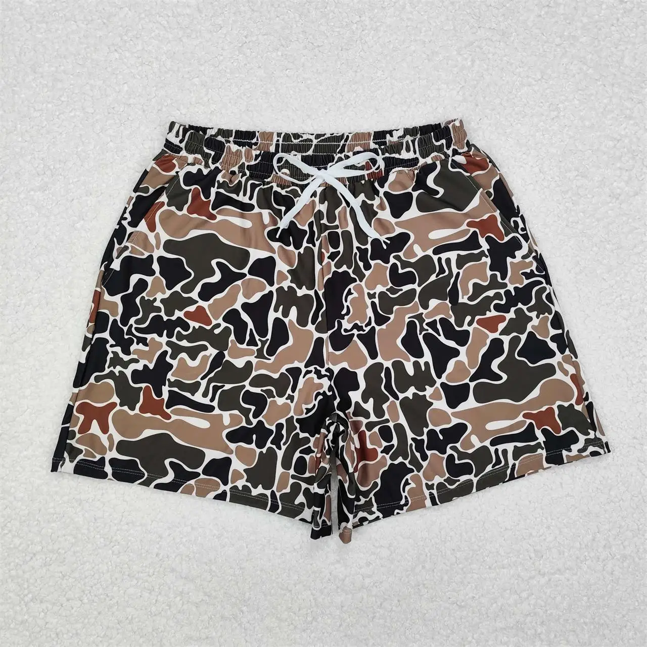 Wholesale Swimming Trunks Clothes Adult Shorts Swimsuit Camo Swimwear Pocket Clothing