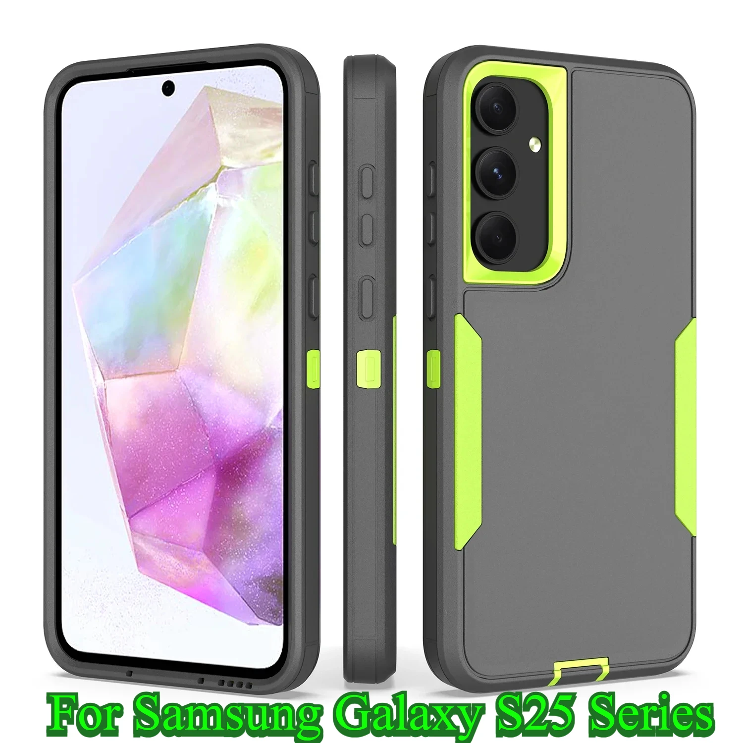 2In1 Armor Otter Case Box for Samsung S25 S24 S23 S22 FE Plus Ultra Galaxy A56 A36 A26 A16 A06 A35 A25 A15 Shockproof Back Cover